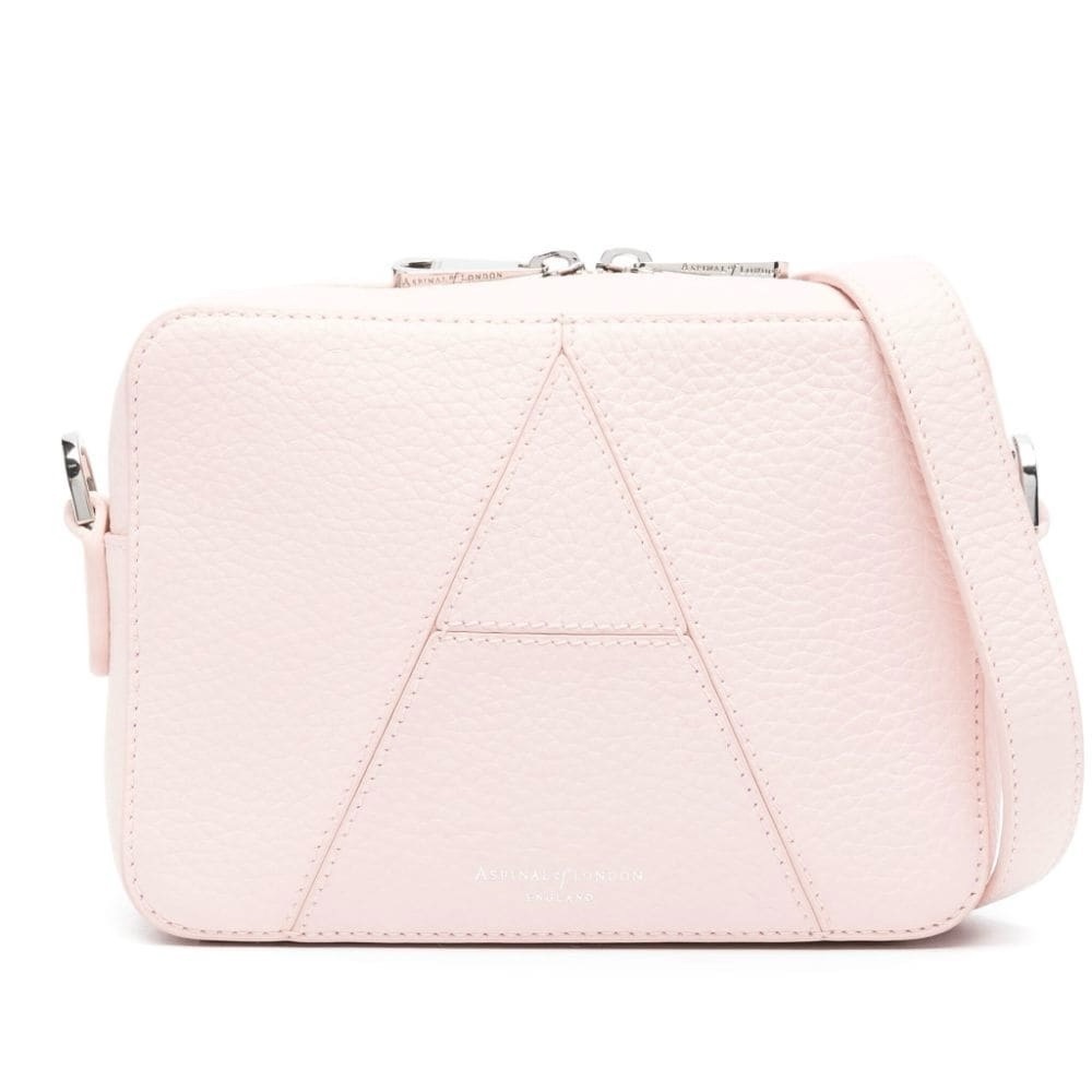 Aspinal of London Camera Crossbody Bag Light Pink